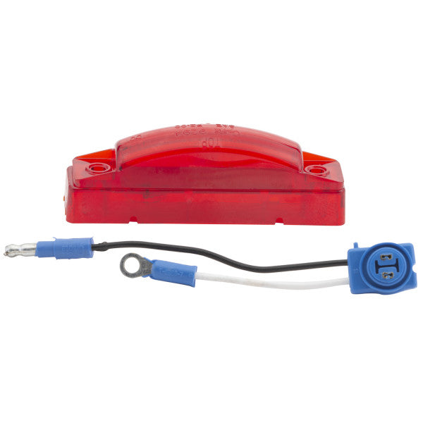 LTG 66512 Grote SuperNova Thin-Line LED Rectangle Clearance Marker Light Kit (3", Red, 47242 + 66930))