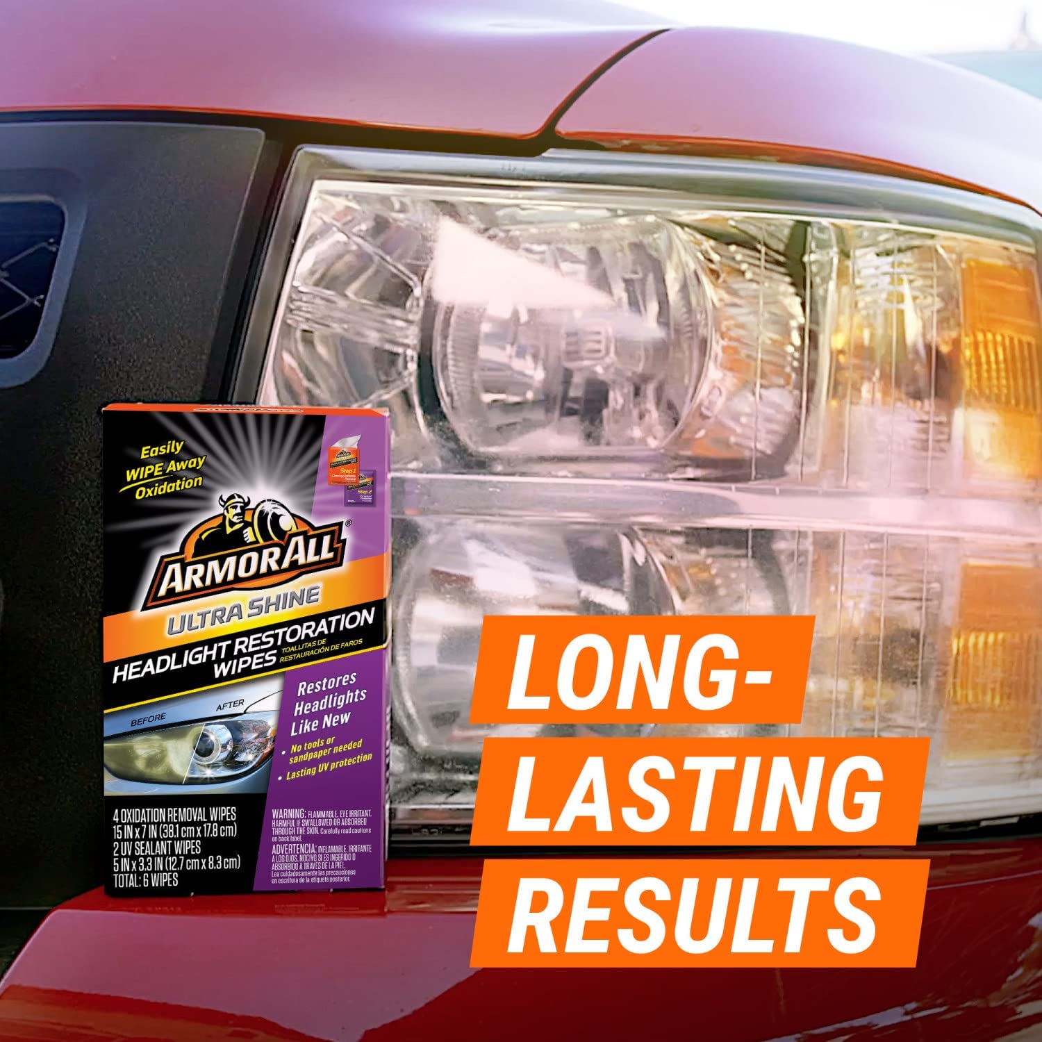 ARM 18514 Armor All Ultra Shine Headlight Restoration Wipes