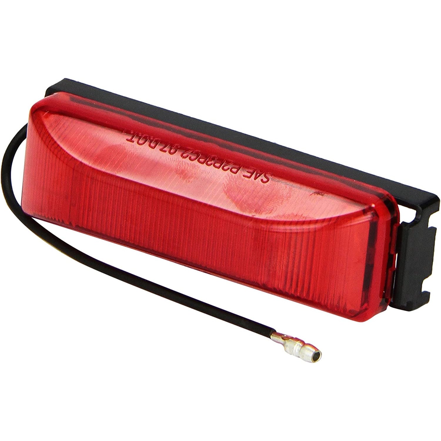 DLT MC67RK Optronics Sealed 2-Bulb Marker/Clearance Light (4" Rectangle, Red, Surface)