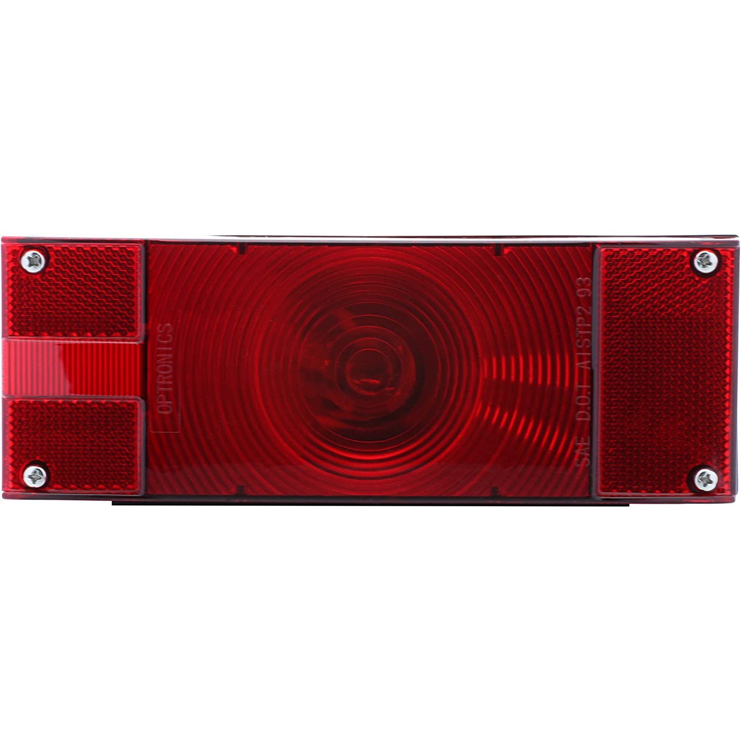 DLT ST17RS Optronics Waterproof Combination Tail Light With License Plate Light (Left, Rectangle, Stud)