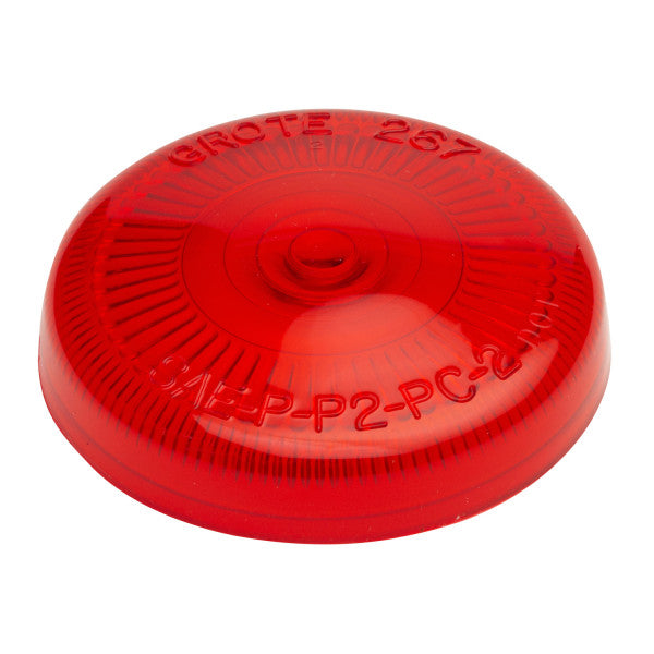 LTG 90162 Grote Clearance Marker Replacement Lens (Red, 2.5" Round, Surface Mount)