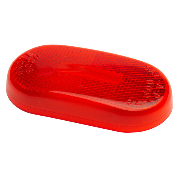 LTG 90202 Grote Clearance Marker Replacement Reflective Lens (Red, 2-Bulb Oval)