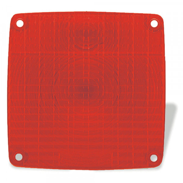 LTG 91502 Grote Stop Tail Turn Replacement Lens (Pedestal, Square, Red)