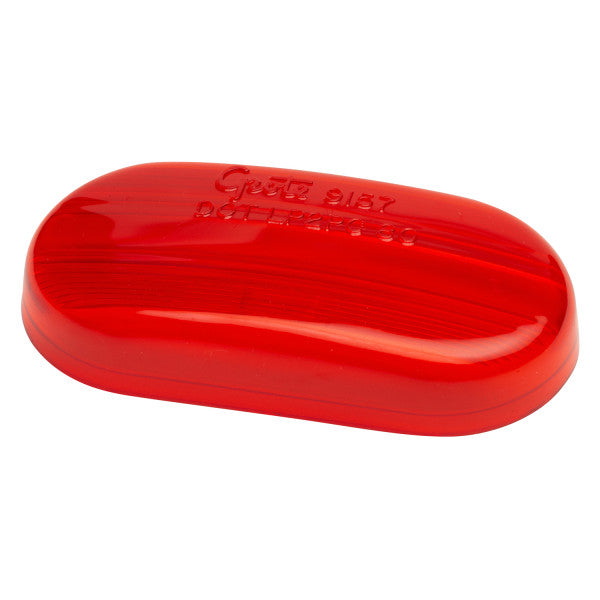 LTG 91572 Grote Clearance Marker Replacement Lens (Red, 2-Bulb Oval)