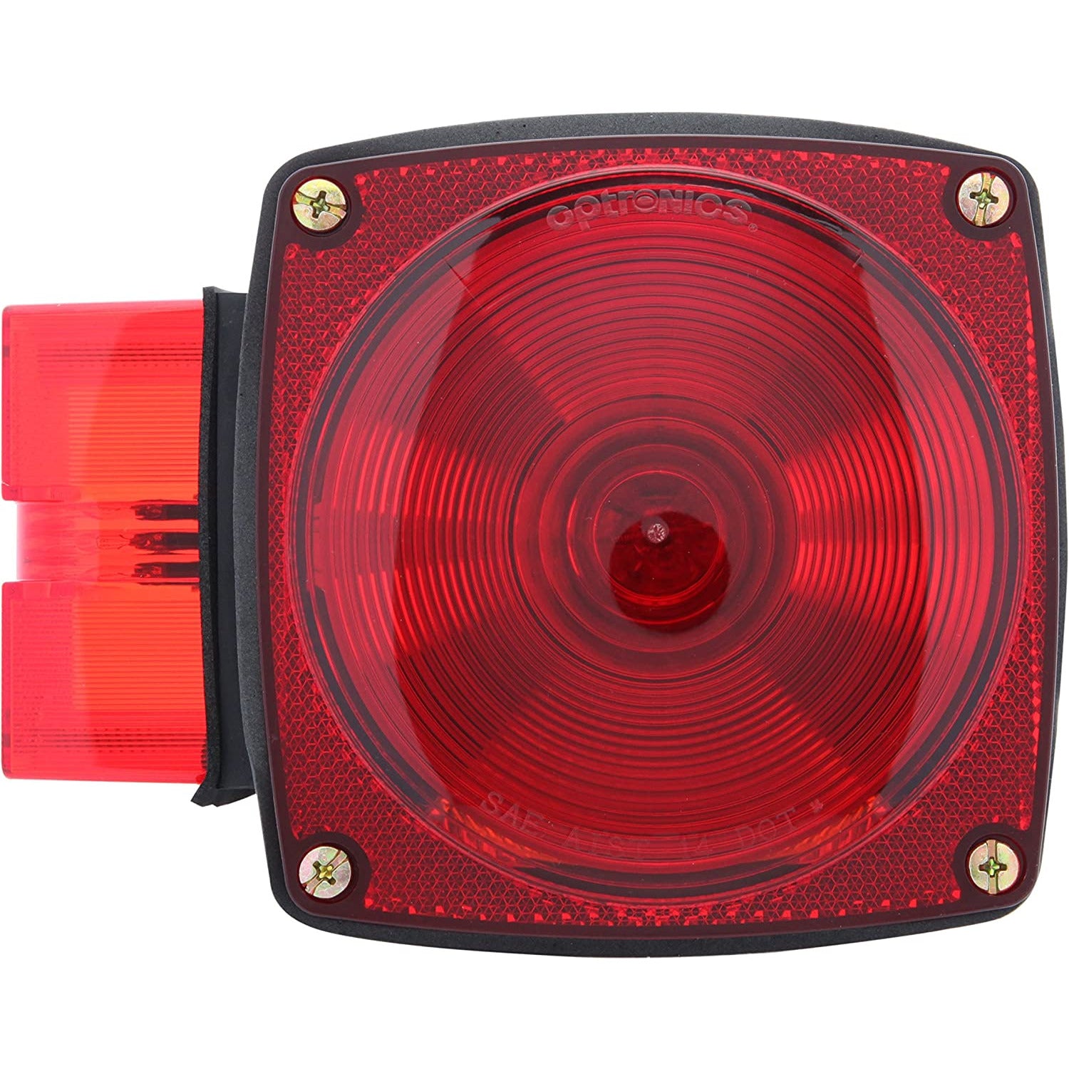 DLT ST5RS Optronics Combination Tail Light With License Plate Light (Submersible, Left, Square, Stud)