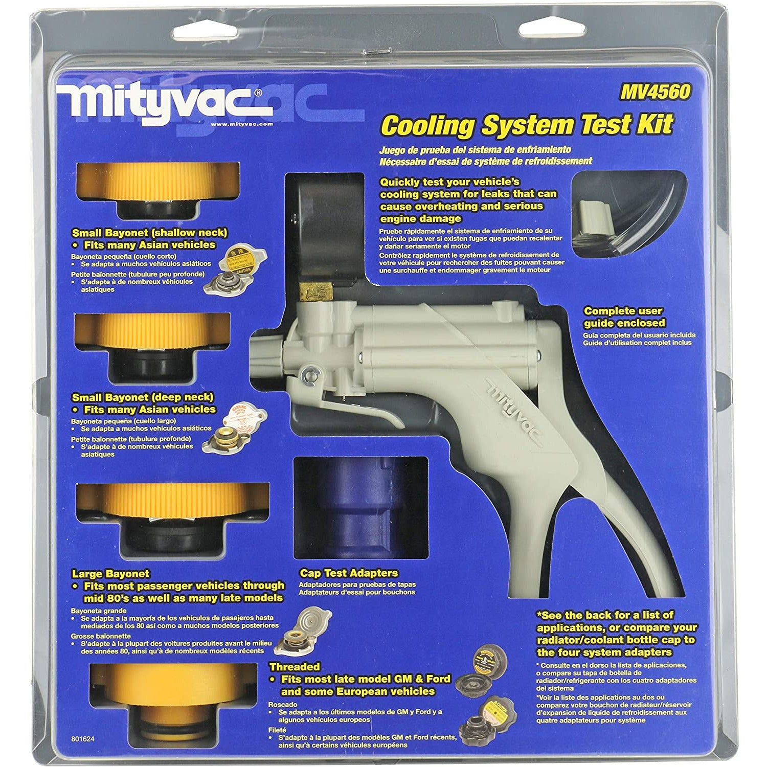 ET MTYMV4560 MityVac Cooling System Pressure Test Kit