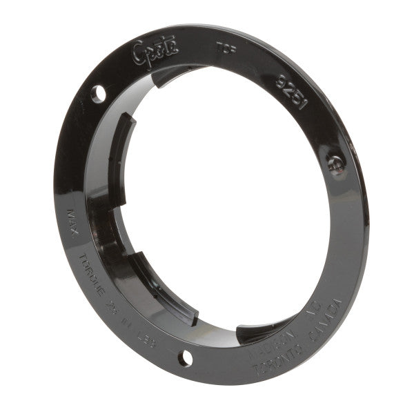 LTG 92512 Grote 4" Round Light Theft-Resistant Mounting Flange (Black)