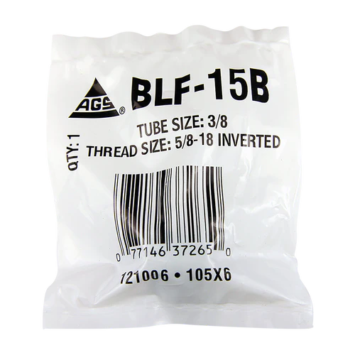 BL BLF-15B AGS Steel Tube Nut, 3/8 Tube (5/8-18 Inverted)