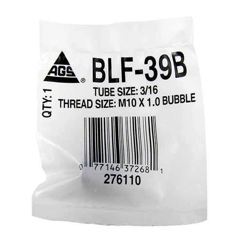 BL BLF-39B AGS Steel Tube Nut, 3/16 Tube (M10X1.0 Bubble)