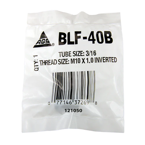 BL BLF-40B AGS Steel Tube Nut, 3/16 Tube (M10X1.0 Inverted)