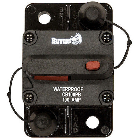 SBU CB100PB Buyers Waterproof Circuit Breaker w/ Reset (100A)
