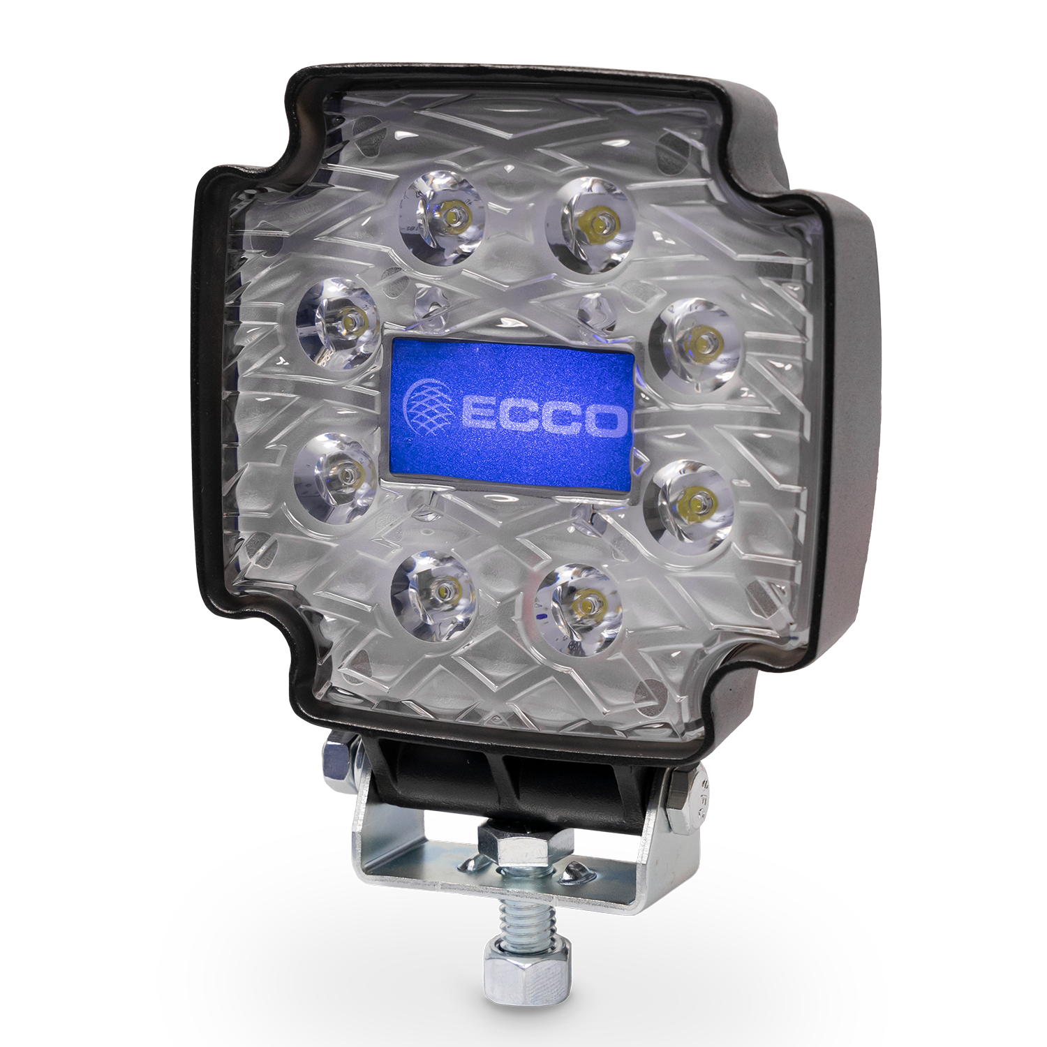 ECO EW2102 ECCO Equinox Series Eight 3-Watt LED 4" Worklamp (Flood, Square, 1 Bolt)