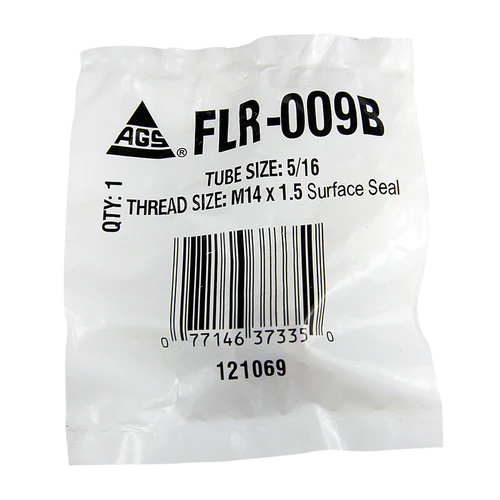 BL FLR-009B AGS Steel Tube Nut, 5/16 Tube (M14x1.5 Surface Seal)