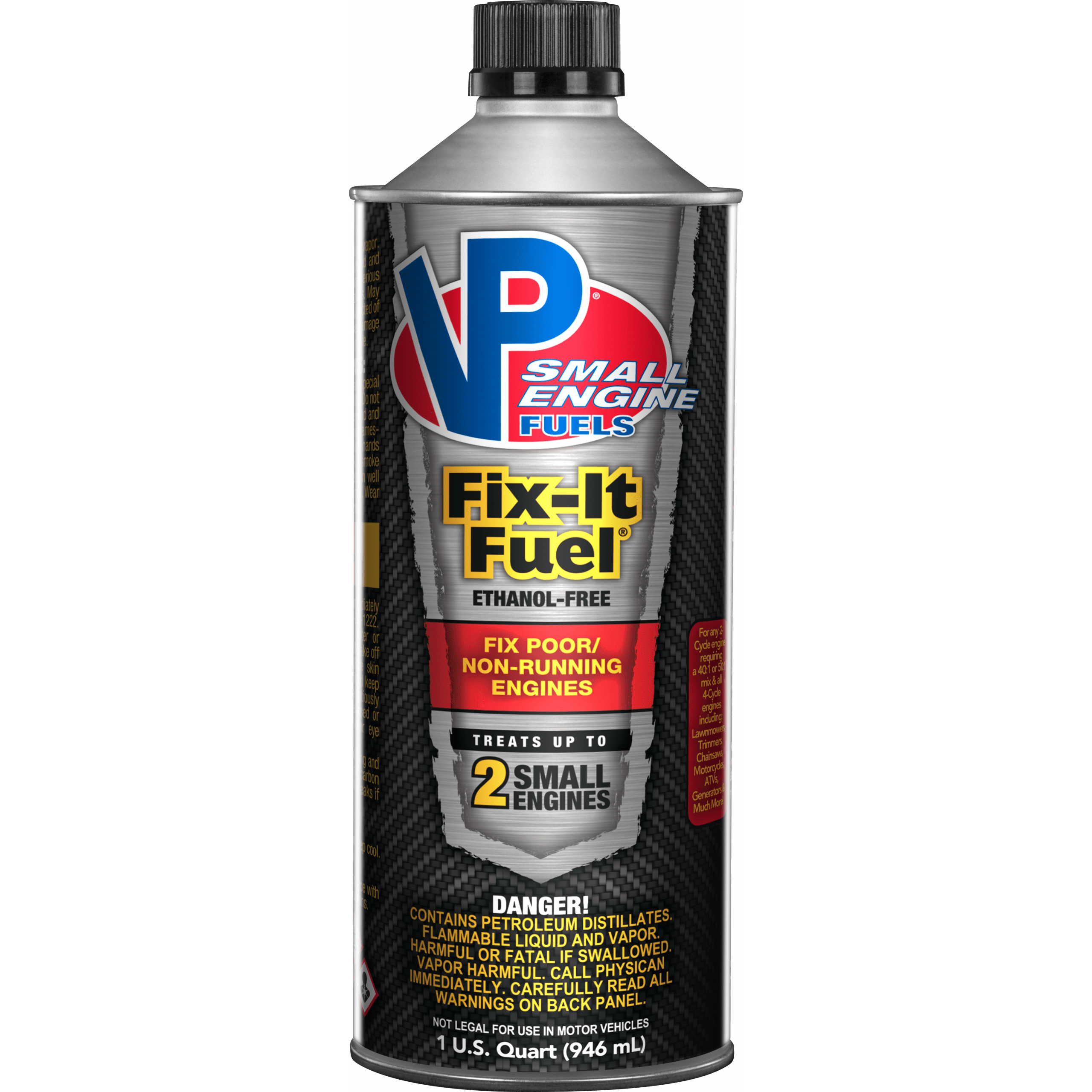 RAA 6635 VP Racing Fuels 89 Octane Ethanol Free 2/4-Cycle Fix-It-Fuel (1 QT)