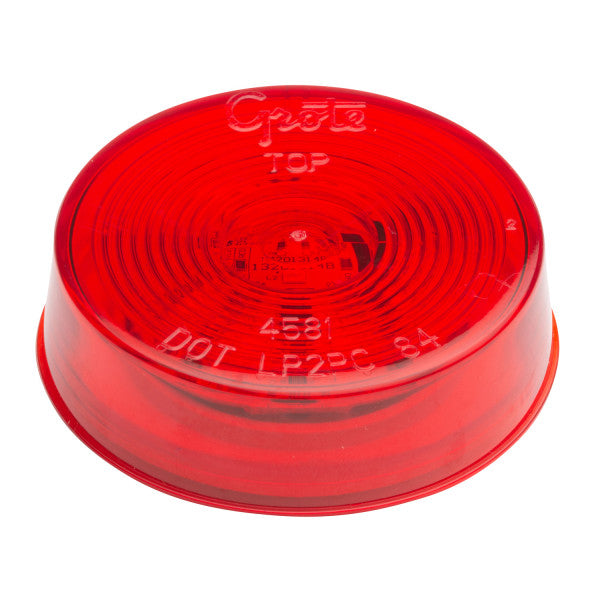 LTG G1032 Grote Hi Count 13-Diode LED Round Clearance Marker Light (2.5", Optic Lens, Red)