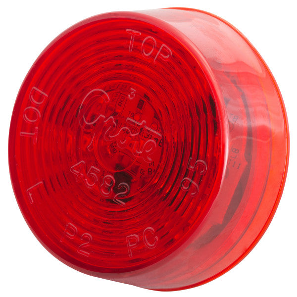 LTG G3002 Grote Hi Count 9-Diode LED Round Clearance Marker Light (2", Red)