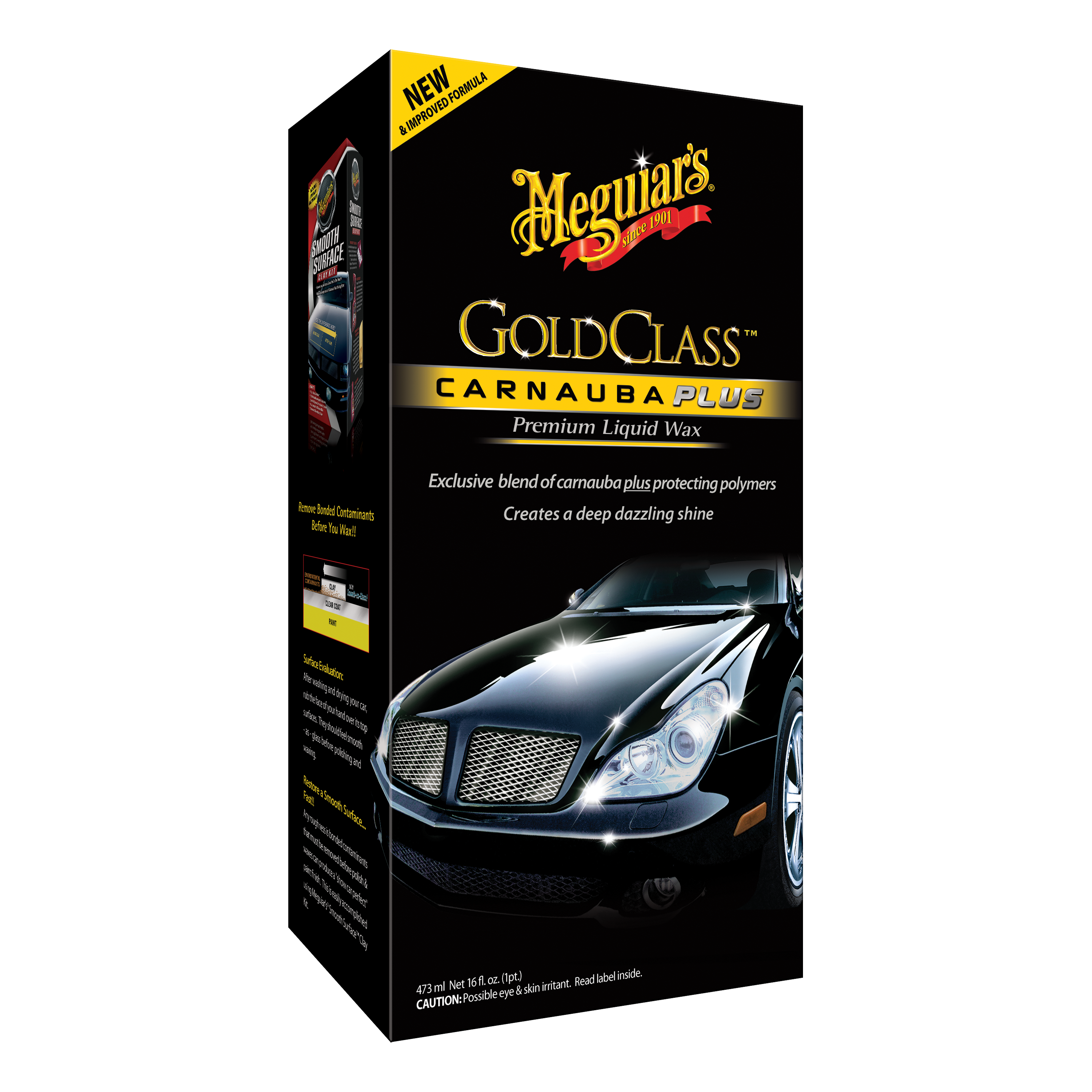 MEG G7016 Meguiar's Gold Class Carnauba Plus Premium Liquid Wax (16 oz)