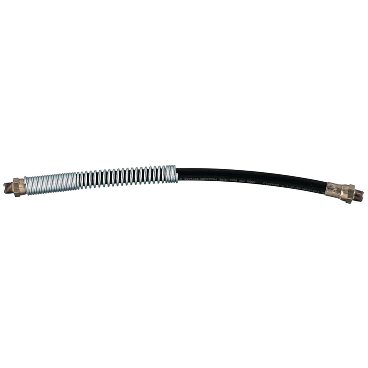 ET LIN5818 Lincoln Whip Hose Extension w/ Spring Guard (18", 1/8" MNPT)
