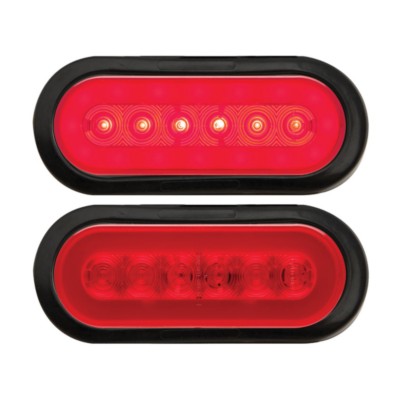 DLT TLL112RK Optronics Glolight LED Combination Trailer Tail Light Kit (6" Oval, Grommet)