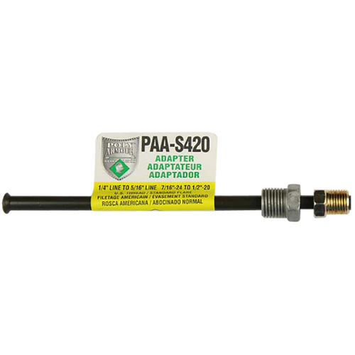 BL CNA-S420 AGS Domestic NiCopp Adapter Line (1/4" x 8") (7/16-24 x 1/2-20 SAE Inverted Flare)