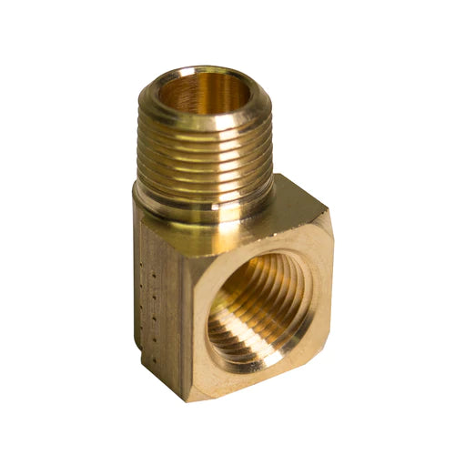 BL PTF-48B AGS Brass 90 Degree Street Elbow (Male 3/8-18 NPT, Female 3/8-18 NPT)