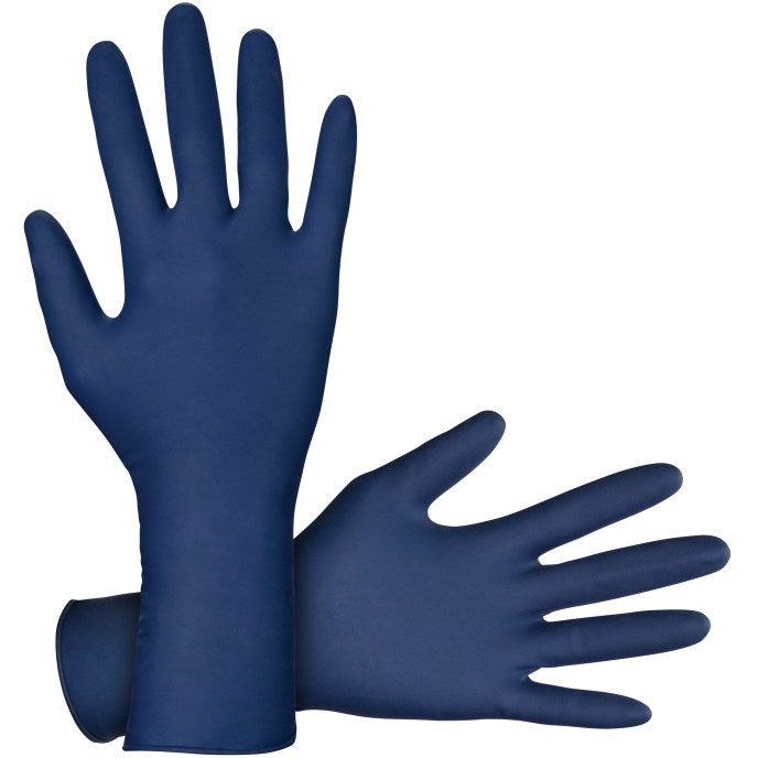 SAS 6604 SAS Thickster Powdered Latex Blue Disposable Gloves (XL, 14mil, 50 bx)