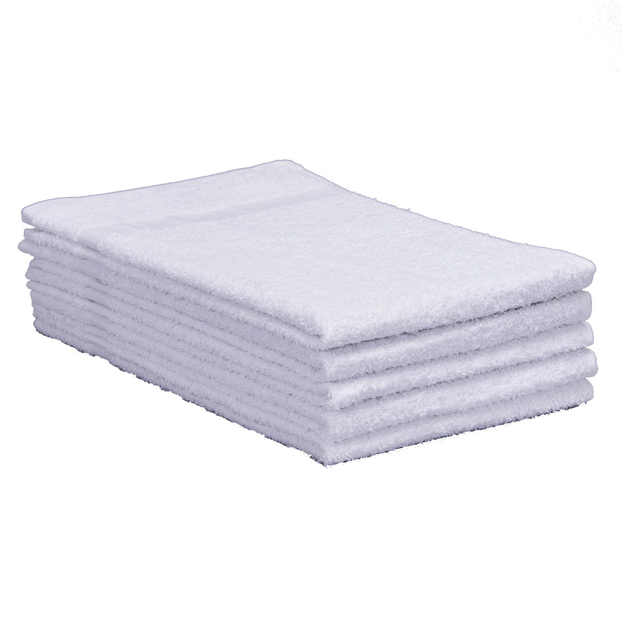 XCP CD-TOWEL-12 CAR Products White Cotton Terry Cloth Towels (12 pk)