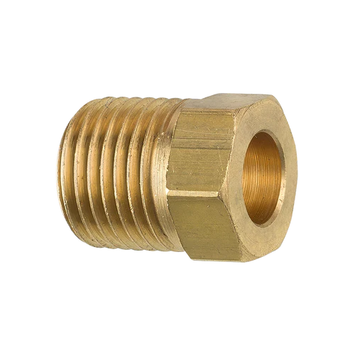 BL BLF-65B AGS Brass Tube Nut, 1/4 Tube (7/16-24 Inverted)