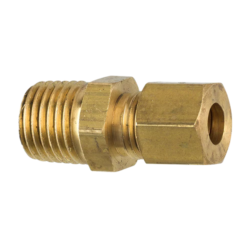 BL CF-13B AGS Brass Compression Connector, 1/4" Tube (Male 1/4-18 NPT)