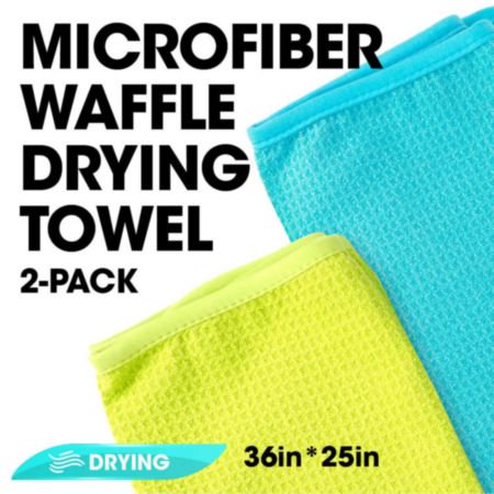 ATO AC4704 Autocraft Microfiber Waffle Drying Towel (2 pk)
