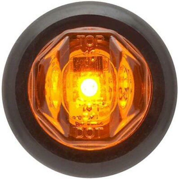 DLT MCL12AK Optronics LED Sealed Marker/Clearance Light Kit (3/4" Round, Amber, Grommet)
