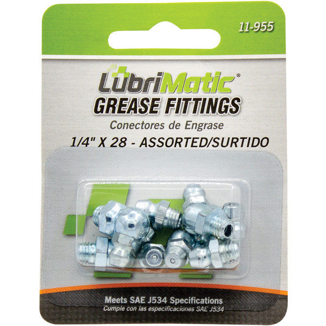 CPM 11-955 LubriMatic Assorted 1/4" SAE Grease Fittings (8 pk)