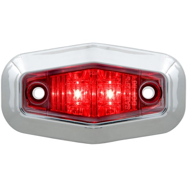 DLT MCL13RTRS Optronics LED Sealed Marker/Clearance Light Kit (2.5" Oblong, Red, Surface)