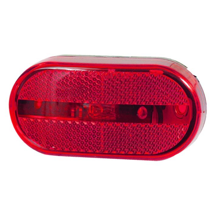 DLT MC31RS Optronics Marker/Clearance Light (4" Oblong, Reflective, Red, Surface)