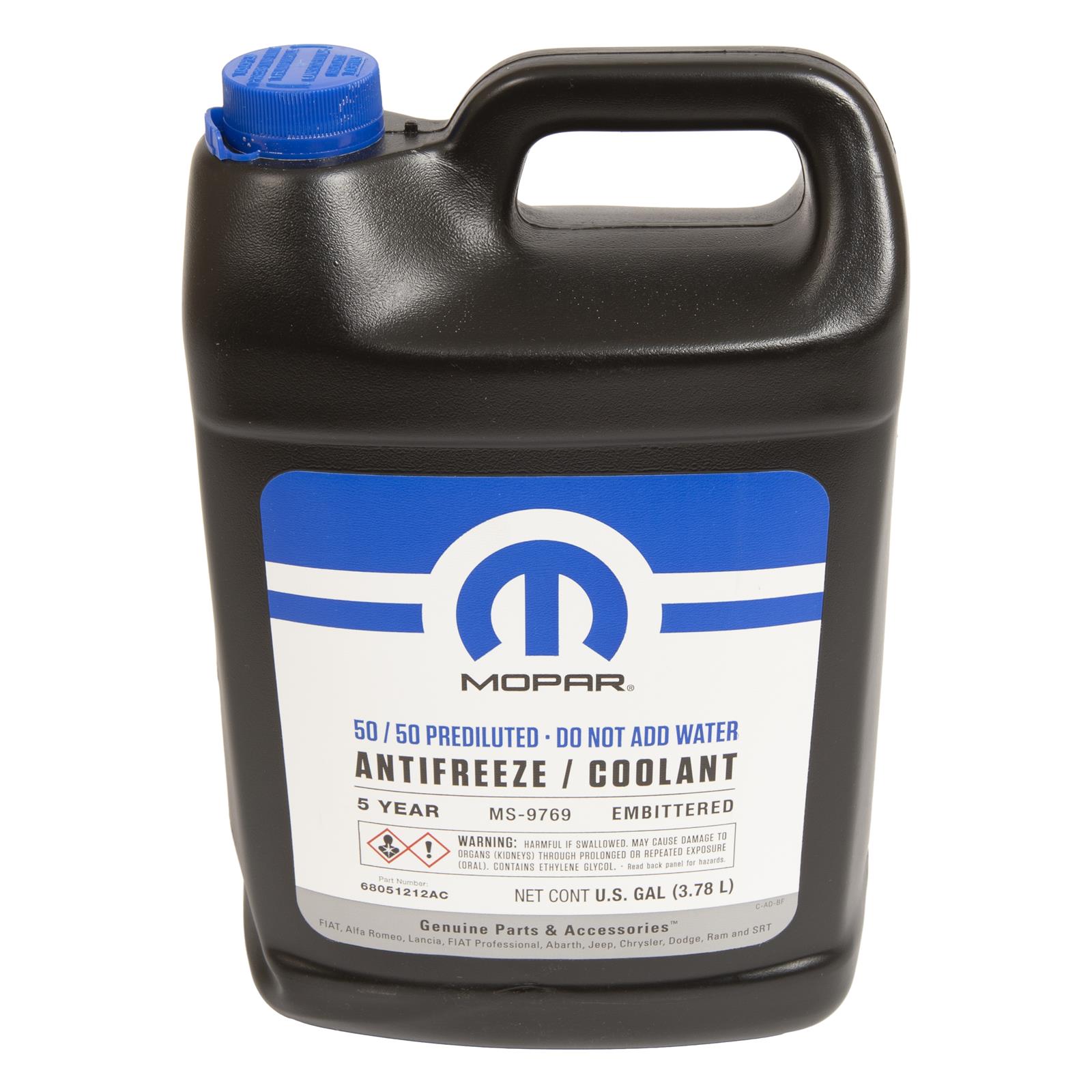 XMP 68051212AC Mopar Antifreeze/Coolant Embittered 5 Year Prediluted 5