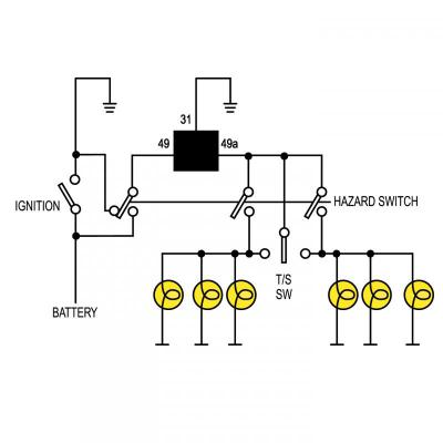 SLB EP35.MC1 Novita LED Hazard and Turn Signal Flasher (3 pin, 12V)