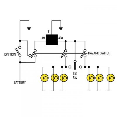 SLB EP36.MC1 Novita LED Hazard and Turn Signal Flasher (3 pin, 12V)
