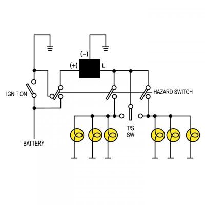 SLB EP28.MC1 Novita LED Hazard and Turn Signal Flasher (3 pin, 12V)