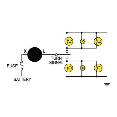 SLB LF12.MC1 Novita Loud Hazard and Turn Signal Flasher (2 pin, 12V)