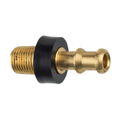 BL PHF-10B AGS Brass Push-On Hose Fitting, 1/4" Hose (Male 1/8-27 NPT)