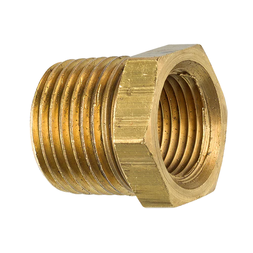 BL PTF-20B AGS Brass Bushing (Male 1/2-14 NPT, Female 3/8-18 NPT)