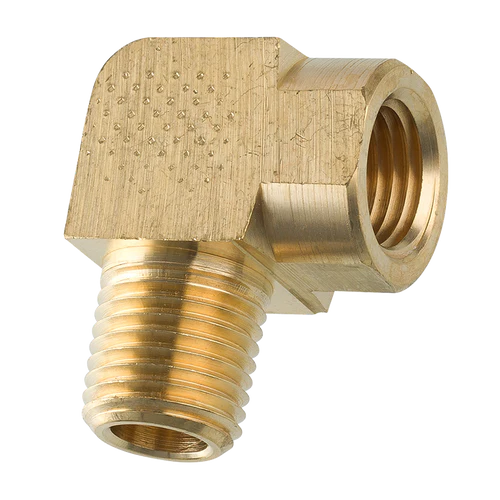 BL PTF-47B AGS Brass 90 Degree Street Elbow (Male 1/4-18 NPT, Female 1/4-18 NPT)