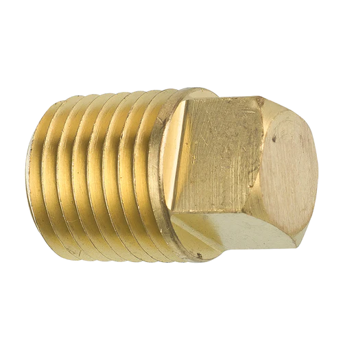 BL PTF-59B AGS Brass Square Head Plug (Male 1/4-18 NPT)