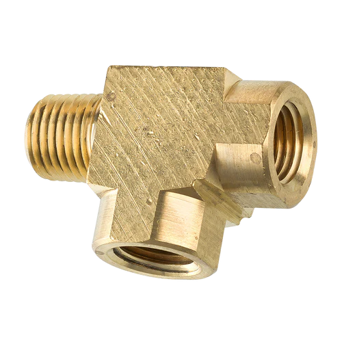 BL PTF-73B AGS Brass Street Tee (Male 1/4-18 NPT, Female 1/4-18 NPT)