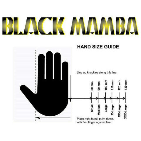 XBM BLK-140 Black Mamba Black Nitrile Disposable Gloves (XXL, 6.25mil, 100 bx)