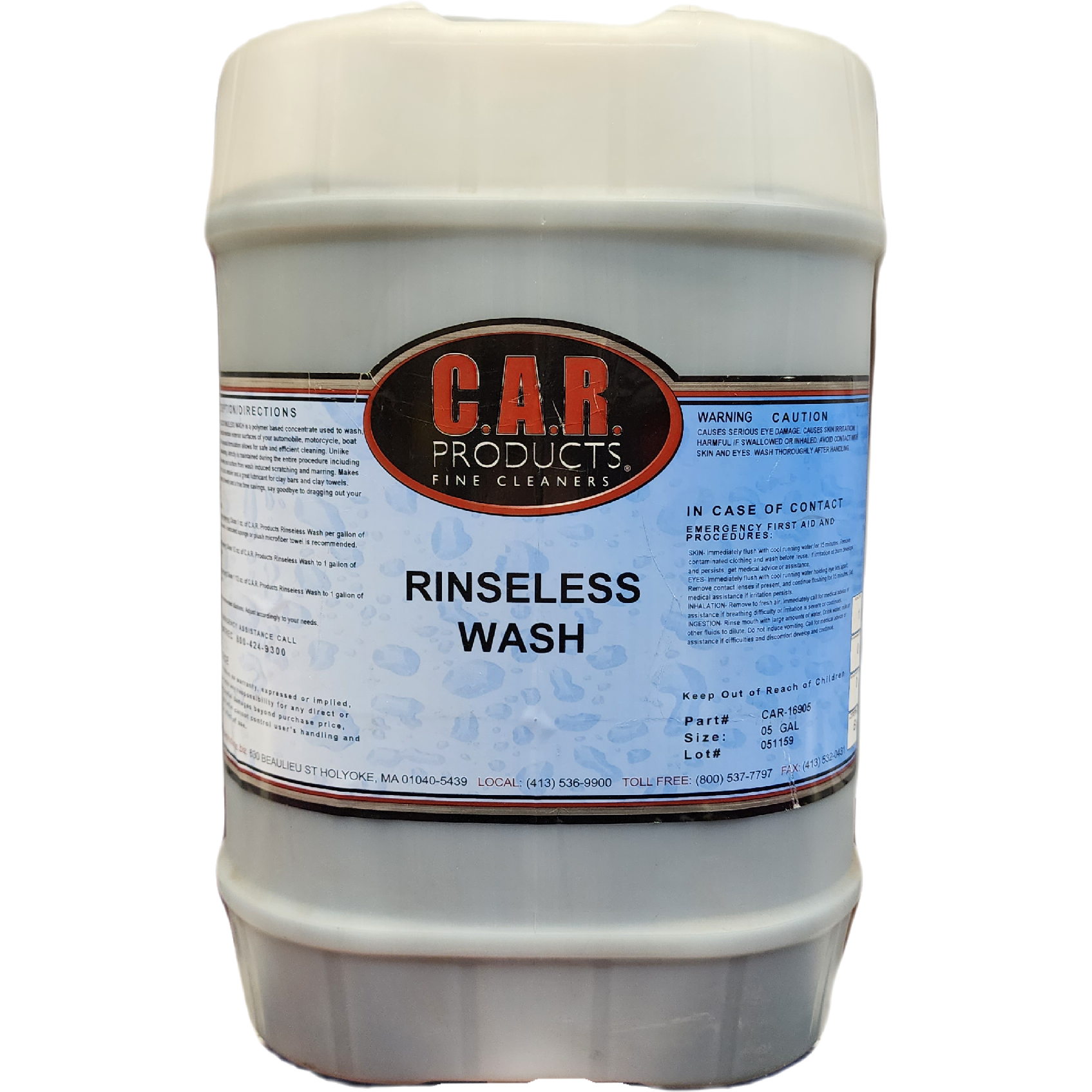 XCP CAR-16905 CAR Products Rinseless Wash (5 gal)