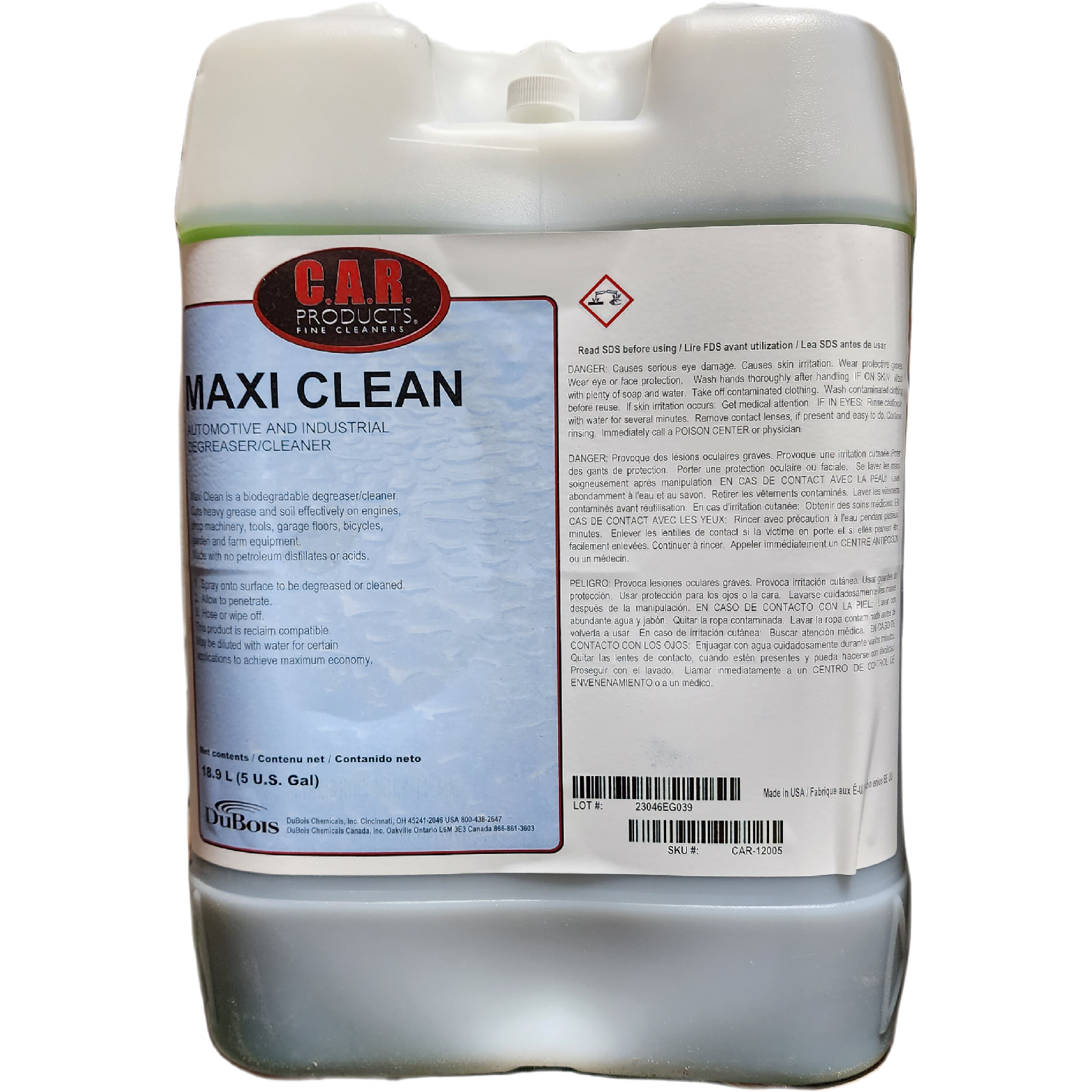 XCP CAR-12005 CAR Products Maxi-Clean Degreaser (5 gal)