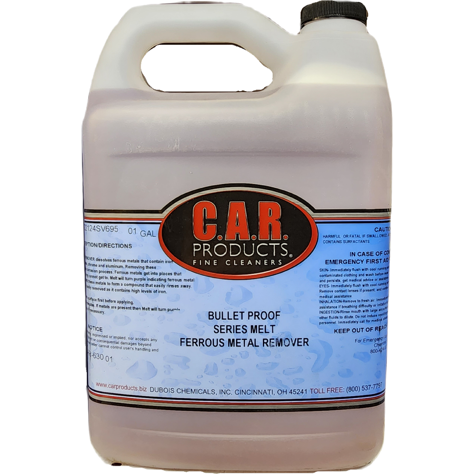 XCP CAR-63001 CAR Products Bullet Proof Series Melt Ferrous Metal Remover (1 gal)