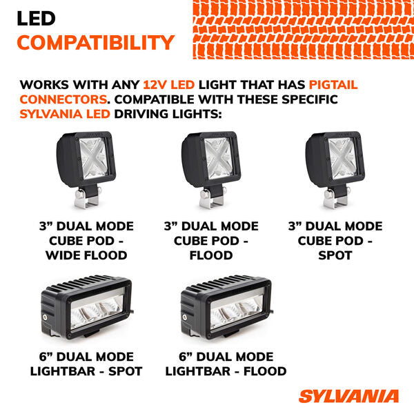 SLB LBARHRNS3P.BX Sylvania Dual Mode 1 Output LED Wiring Harness